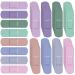 Weewooday Kids Bandages Colorful Flexible Bandages Bulk Teachers Students Assorted Morandi Colors Waterproof Breathable Bandages for Skin Finger Wrap Family Children Toddlers 8 Colors(120 Pcs)