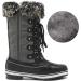 DREAM PAIRS Women's Mid-Calf Waterproof Snow Boots - Size 9, River_1/Grey - Buy Online on GoSupps.com