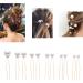 Kare & Kind 18x Pearl Bridal Hair Pins - Wedding Hair Accessories - Elegant and Classy Pins for Women Girls Bridesmaids Also for Parties Cosplay Photoshoots Daily Wear - Gold - Buy Online on GoSupps.com