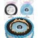Cakeshop Calendar Burn Away Edible Cake Topper Pack | 1 x Icing sheet & 1 x Wafer Sheet | Calendar Theme for Birthdays & All Special Occasions | Personalise Your Custom Date Image Text Shape & Size Non-prime