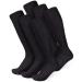 Viasox 6 Pack Non-Binding Diabetic Socks for Men & Women X-Large Black