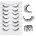 7 Pairs Focipeysa Wispy Faux Mink False Eyelashes 11mm-Clear Band - Buy Online on GoSupps.com