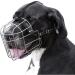 Bronzedog Metal Dog Muzzle for XL German Mastiffs & Bernhardiners - Breathable Wire Basket with Adjustable Leather Straps - Buy Online on GoSupps.com