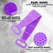 SILICONE BODY KIT - Double Sided Scrubber with Hair Scalp Massager - Purple - Buy Online on GoSupps.com