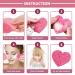 60-Piece Heart Shaped Facial Sponges with Container - Natural Face Sponge Pads for Cleansing and Makeup Removal - Pink - Buy Online on GoSupps.com
