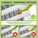 Self Adhesive Eyelashes - 32pcs Pre Glued Lash Clusters by KEYYOU | Easy Apply No Glue Needed Time-Saving Lashes - Buy Online on GoSupps.com