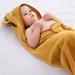Bamboo Hooded Baby Bath Towel | Toddler Wearable Blanket | Lion Animal Bathrobe 75x75cm - Buy Online on GoSupps.com