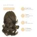 30cm Ashblond Ponytail Hair Extensions - Curly Claw Clip-In Wavy Synthetic Braids for Women - Buy Online on GoSupps.com