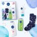 NIVEA Perfect Day Gift Set with NIVEA Essentials Gift Set with Day Care Care Shower Body Lotion and Stylish Socks - Buy Online on GoSupps.com