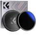 K&F Concept 82mm Variable ND2-400 (1-9 Stops) ND Lens Filter + TPU Filter Cap Adjustable Neutral Density Filter with 18 Multi-Coated- K Series