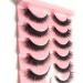 10 pairs Cats eye lashes Faux Mink False Eye Lashes D-Curl Fluffy and Wispy Ultra Soft Premium Sweat and Water Resistant Feather Light Enhancing Beauty and Confidence (5D-B23) - Buy Online on GoSupps.com