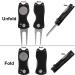 Golf Divot Repair Tool with Magnetic Ball Marker - Metal & Foldable Design in Black - Buy Online on GoSupps.com