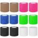 Yolaisi 12 rolls 5 cm of self -adhesive bandage elastic self -adhering cohesive bandage color adhesive tape fixing bandage self -adhesive for hand toes and feet finger plasters