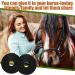 Sumind 4 Pcs Rubber Bit Guards for Horses - Protect Mouth and Lips from Chafing and Pinching - Soft, Flexible, Black Horse Bit Cheek Guards - Buy Online on GoSupps.com