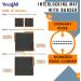 Yes4All Interlocking Exercise Foam Mats - 24 Sq Ft (6 Tiles) Black | Gym Floor Mats for Equipment | Eva Interlocking Foam Mats with Border | Non-Slip, Durable Mats - Buy Online on GoSupps.com