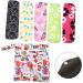 Reusable Charcoal Menstruation Pads - 6 Pack Washable Sanitary Pads for Women & Girls (Medium Floral Design 26x18cm) - Buy Online on GoSupps.com