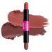 NYX Professional Makeup Rouge with hyaluronic acid moisturizing mixable texture vegan Wonder Stick Coral + Deep Peach 03 Coral 'N' Deep Peach 1 piece (1 Pack)