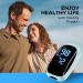 Pulse Oximeter Finger - Rechargeable Oxygen Meter for Home & Sports | Accurate Fingertip Blood Oxygen Saturation & Pulse Monitor - Buy Online on GoSupps.com