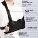 Arm Sling Shoulder Immobilizer with Waist Strap - Breathable Support for Shoulder Surgery & Injuries | Universal Fit for Men & Women - Buy Online on GoSupps.com