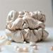 3-Pack Silk Hair Gums - 100% Pure Mulberry 16 Momme Hair Ties for Women & Girls - Beige - Buy Online on GoSupps.com