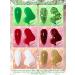 Poly Nail Extension Gel Kit - 6 Colors Christmas Collection | EBANKU White Green Red Glitter Golden | DIY Nail Art Gift Set - Buy Online on GoSupps.com