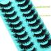 Goddenus E-Cat Eye 8D Full Dramatic False Eyelashes 10 Pairs 18MM Wispy D Curl - Fluffy Mink Strip Pack for Extension-like Look - Buy Online on GoSupps.com