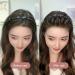 2 Double Bangs Hairstyle Hairpin Teeth Comb Hair Hoop Headband With Clips Attached Twist and Clip Headband Hairpin Headbands Double Layer Twist Plait Headband for Women Girls - Buy Online on GoSupps.com