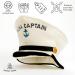 Natural Textile Sauna Hut - 100% Organic Wool Felt Hats | Heat Protection & Free English Sauna E-Book - Sauna Captain White - Buy Online on GoSupps.com