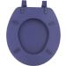 Fantasia Navy 17 Inch Soft Standard Vinyl Toilet Seat with Comfort Foam Cushioning - Easy to Install - Fits All Standard Size Fixtures - Buy Online on GoSupps.com