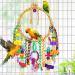 TeTupGa Bird Toy Bird Swing Toys Hanging Cotton Rope Rings Parrot Perch with Colorful Chewing Toys for Cockatiel Lovebirds Finches Parakeets Conure and Small Birds - Buy Online on GoSupps.com
