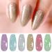 YTD Likomey Colorful Glitter Gel Nail Polish Set - 8 Pcs 6ml with Base and Top Coat - Sparkly Rainbow Manicure Kit in Lavender, Mint, Blue, Silver, Gold, Red, Pink, Green - Buy Online on GoSupps.com