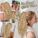 BARSDAR 18 Silver Gray Claw Clip Ponytail Extension Long Curly Wavy Synthetic Hairpiece for Women - Buy Online on GoSupps.com