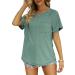 MIROL Women's Short Sleeve Green Tunic Top - Buy Online on GoSupps.com