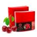 Panu soaps cherry - vegan shower soap for all skin types - natural soap as a fixed shower gel and solid shampoo - Premium soap bar - Natural shower chunk as a fixed shower gel Kirsche 110 g (1 Pack)