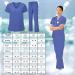 Comfortable and Durable Bahoki Essentials Scrub Set - Ideal for Nurses - Ceil Blue X-Small - Buy Online on GoSupps.com