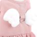 SMALLLEE_LUCKY_STORE Angel Wing Girls Dog Harness Dress and Leash Set Cat Sundress with D-ring Puppy Skirt Spring Summer Clothes for Small Pets Yorkie Chihuahua Pink M M pink - Buy Online on GoSupps.com