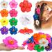 45 Pcs Hibiscus Flower Hair Clip Hawaiian Flowers Clips Bridal Wedding Party Beach Hair Clips Foam Color Assorted Flower Hair Clips for Women Vacation Outfit Party Decorations  3.15-3.54 Inch