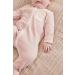 MORI Baby Clever Sleepsuit - Unisex Organic Pyjama | Toddler Footed Nightwear | 0 Month | Blush Stripe - Buy Online on GoSupps.com