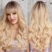 Haircube Ombre Blonde Wig with Pony - Long Corrugated Layers Heat-Resistant for Everyday Use | Natural & Conveniently Graded - Buy Online on GoSupps.com