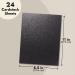 Black Glitter Cardstock Paper - 24 Sheets for Crafts, Birthday Cards, Wedding Invitations - 280gsm, 8.5x11 - Buy Online on GoSupps.com