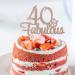 1 PCS 40 & Fabulous Cake Topper Rose Gold Glitter Cheers to Happy 40th Birthday Cake Toppers Forty and Fabulous Cake Pick Decorations for 40th Wedding Anniversary Birthday Party Supplies - Buy Online on GoSupps.com