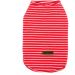 Paidful Summer Striped T-Shirt for Small Dogs 100% Cotton Sleeveless Top for Young Girls Chihuahua & Yorkshire Red Size M (Back Length: 25cm Bust: 37cm) - Buy Online on GoSupps.com