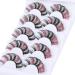 ALPHONSE Pink 15MM Fluffy Volume False Eyelashes - 5 Pairs Pack for Cosplay Costumes - Buy Online on GoSupps.com