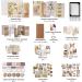 JOYCHOIC Vintage Scrapbooking Kit for Bullet Journaling and Arts Crafts - Large Collection of Aesthetic Supplies for Beginners, Teens, and Girls - Buy Online on GoSupps.com