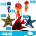 Zappi Co Plush Jellyfish Toy - Safari Animals Collection - 23cm Height - Soft & Cuddly - Perfect for Kids - Buy Online on GoSupps.com