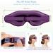 Buy 3D Comfort Sleep Mask for Men & Women - Adjustable Lightweight Eye Mask with Earplugs - Perfect Travel Accessory in Purple - Buy Online on GoSupps.com
