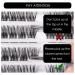 120PC Eyelash Cluster DIY Extension Kit - Natural Look C/D Curl Soft 10-16mm Lengths Applicator & Adhesive Included - Buy Online on GoSupps.com