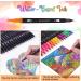 Dual Brush Marker Pens 72 Colors Set for Adult Coloring Book, Bullet Journaling, Planner - Fine Tip and Brush Tip, Art Supplies for Calligraphy and Drawing - Buy Online on GoSupps.com