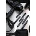 Buy Termix Set of 6 Professional Black Hair Clips with Bright Tweezers - High Gloss Finish | International Shipping Available - Buy Online on GoSupps.com