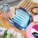 Buy Portable Women's Binding-Up Bags | Menstrual Cup & Insert Bags for Teens - Tropical Palm Leaves Design - Buy Online on GoSupps.com